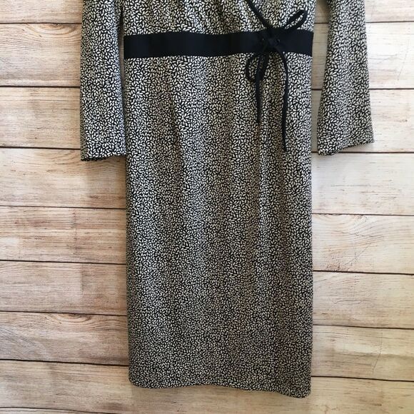 MOTHERHOOD MATERNITY DRESS IN BLACK AND CREAM PRINT‎ - Picture 2 of 6